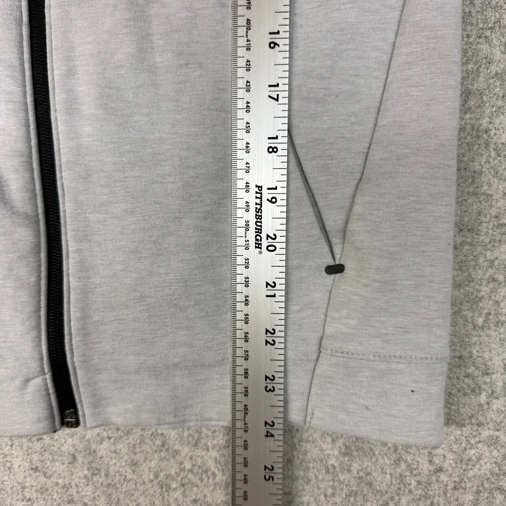Old Navy Active Dynamic Fleece Hoodie Size XL 14-16 Gray Full Zip Tech Sweater